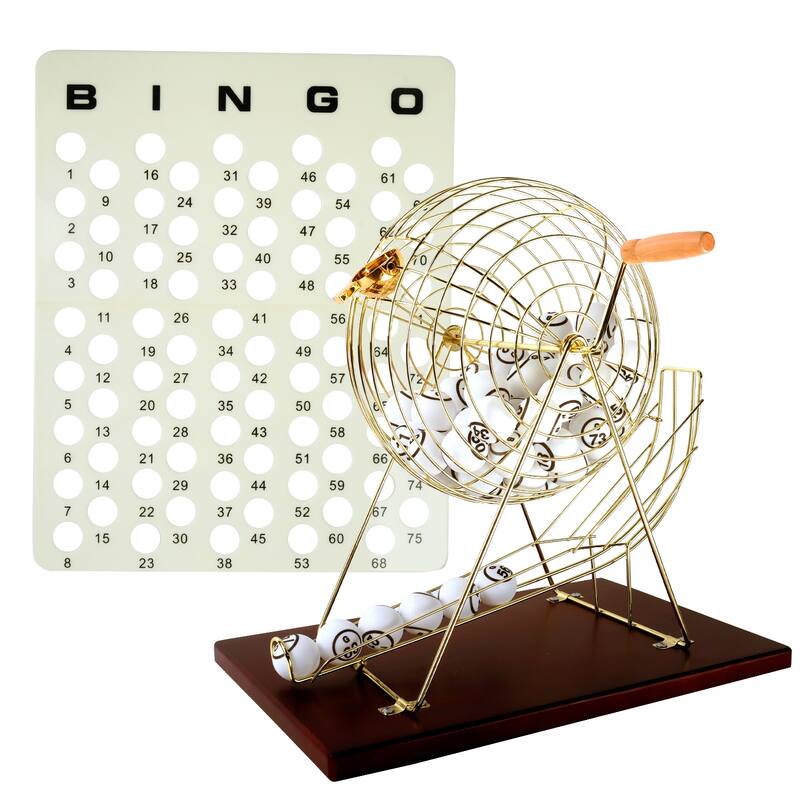 GSE™ Professional XLarge Bingo Game Set with Bingo Cage and 1.5" Bingo
